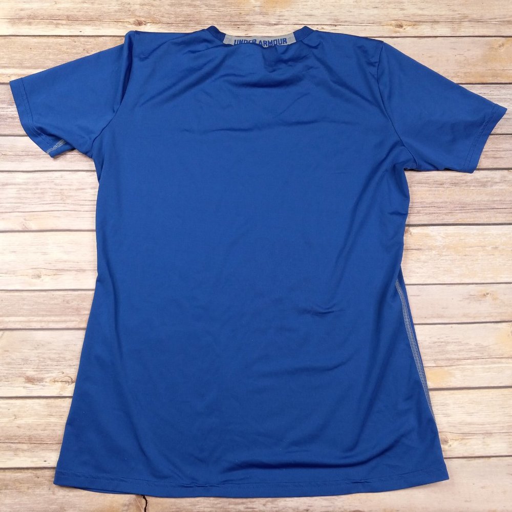 Under Armour Fitted YXL Heatgear Blue Performance T Shirt Youth XL - Picture 5 of 6